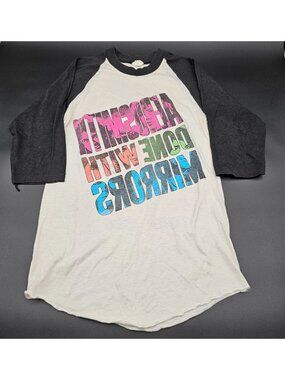 VTG Aerosmith Done With Mirrors Authentic Concert Tour Raglan Shirt 1986 Sz M